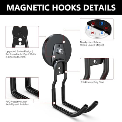 Heavy Duty Magnetic Hooks (2 Count)