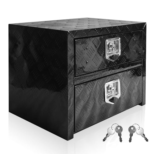 Underbody Truck Tool Box 24"x 18"x 20" Heavy Duty Double