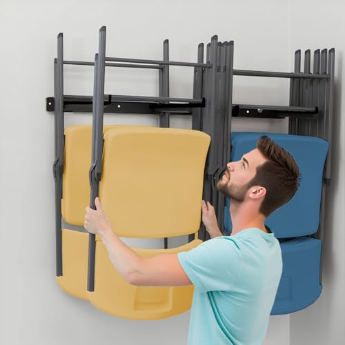 2Pack Folding Chair Storage Rack (2 Count)
