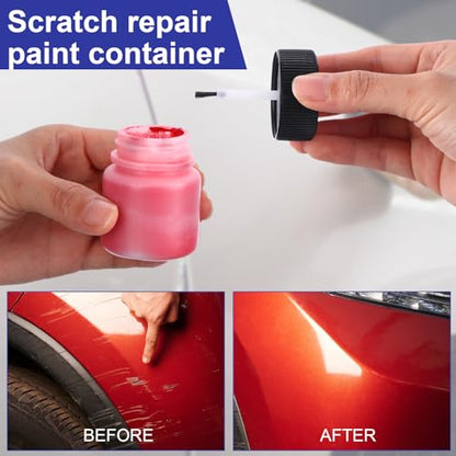 120 Pcs Empty Touch Up Paint Bottles Container 1oz 30ml Reusable Small Paint Bottles with Brush Applicator and Mixing Ball for Fix Chips Scratches Auto Car