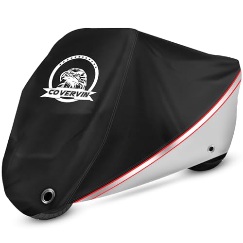 Motorcycle Cover Waterproof for Sportbike Street Models 91" Silver