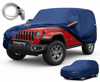 Custom Fit Car Cover for Jeep Wrangler 2 Door 2Dr CJ YJ JK JL