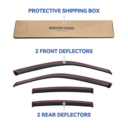 in Channel Window Visors Rain Guards for 2011 (4 Count)