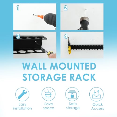 Screwdriver Organizer Wall Mount with 14 Holes