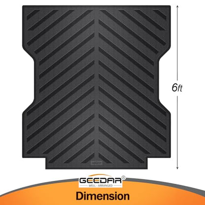 Heavy Duty Rubber Truck Bed Mat for 2024