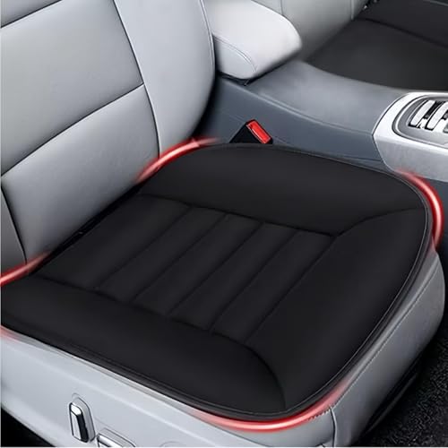 2PCS Car Seat Cushion Pad 1.2" Thick Comfort Seat Protector for Car Driver Seat Office Chair Home Use Memory Foam Seat Cushion with Non Slip Bottom (2 Count)