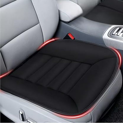 2PCS Car Seat Cushion Pad 1.2" Thick Comfort Seat Protector for Car Driver Seat Office Chair Home Use Memory Foam Seat Cushion with Non Slip Bottom (2 Count)