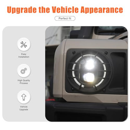 2PCS Car Headlight Cover Compatible with INEOS Grenadier 2020