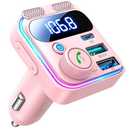 81W Bluetooth 6.0 Car Adapter FM Wireless Radio Transmitter