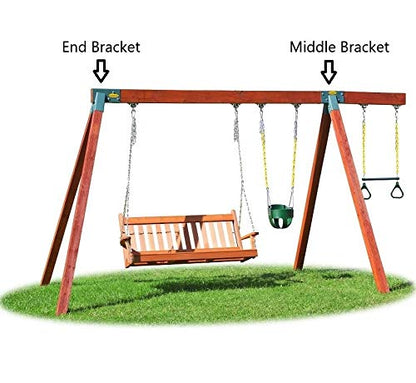 Easy 1-2-3 A-Frame Swing Set Bracket, Green
