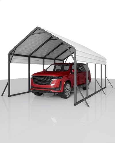 13 ft x21 ft x11 ft Oversized Metal Carport