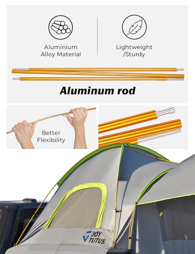 Pickup Truck Tent 5.0ft Bed Tent with Removable Awning