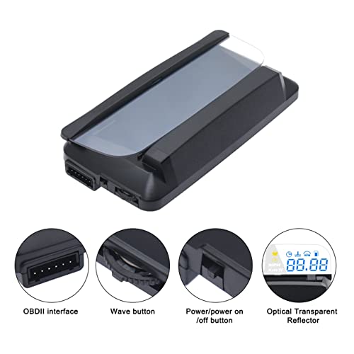 Car Hud Head Up Display Speedometer Odometer OBD2 HD 3D Reflection Multi