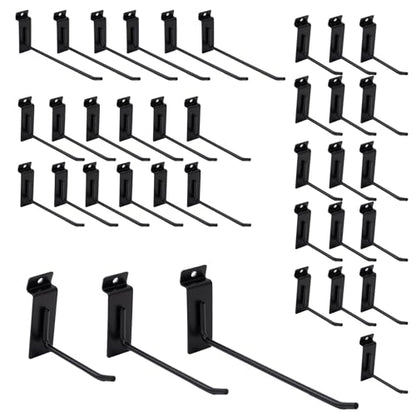 Slatwall Accessories Heavy Duty Garage Hooks Slatwall Panel Hooks Slat Wall Hanging Hook for Bike Ladder Garage Storage System Accessory Multi Size Utility