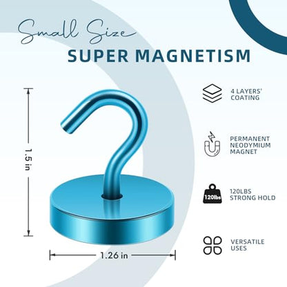 Magnetic Hooks Steel Tube Design for Cruise (10 Count)