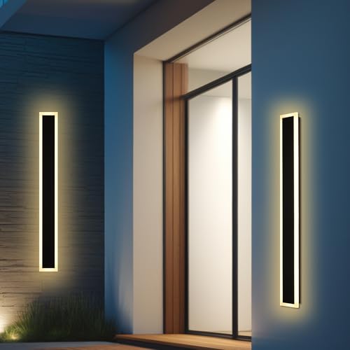 2 Pack Modern Outdoor Wall Lights for Patio