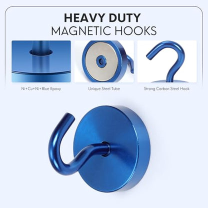 Magnetic Hooks Steel Tube Design for Cruise (10 Count)