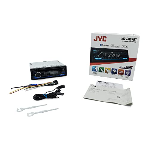 KD SR87BT Single DIN Car Stereo with CD Player & Bluetooth