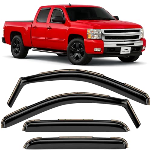 in Channel Extra Durable Rain Guards for Trucks Chevrolet