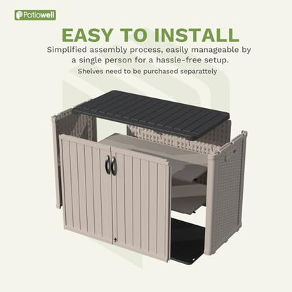 26 cu.ft Resin Outdoor Storage Cabinet