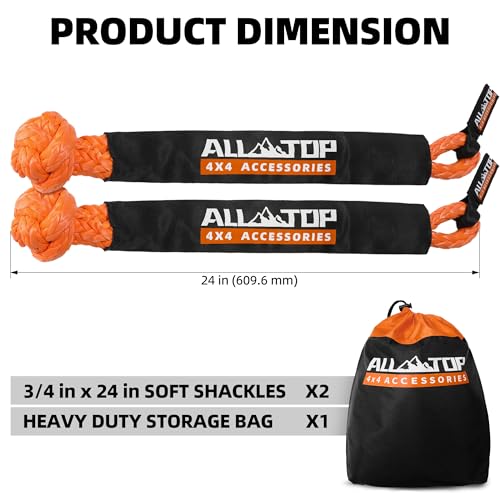 Synthetic Soft Shackle Rope 3 (2 Count)