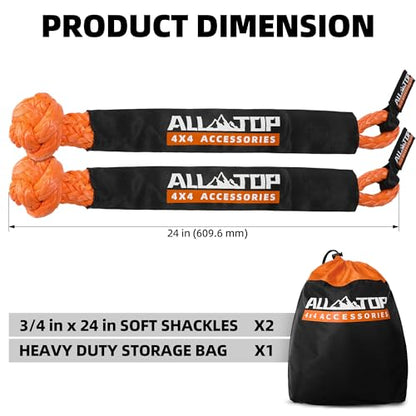 Synthetic Soft Shackle Rope 3 (2 Count)