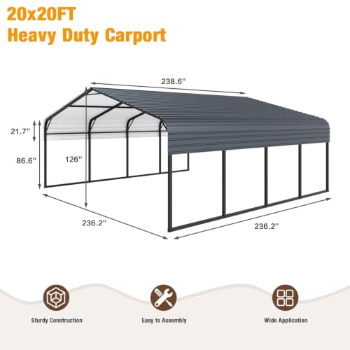 20' x 20' Outdoor Carport