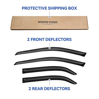 Window Visors Rain Guards for 1998 1999 2000 2001 2002 Honda Accord Sedan