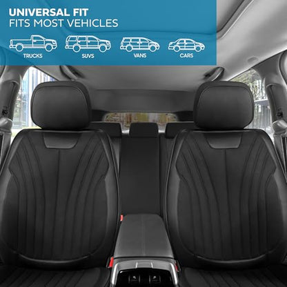 Curated Suede Leather Seat Covers for Cars & SUVs (2 Count)