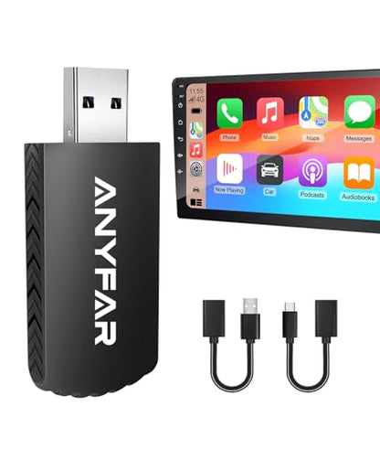A4 Pro Wireless CarPlay Android Auto Adapter with Cooling Vents
