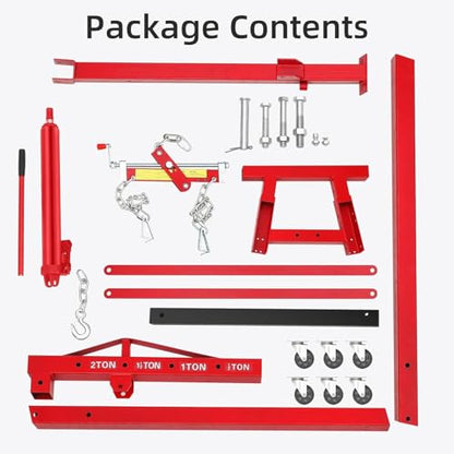 2.5 ton Engine Lift Cherry Picker with 8 ton Hydraulic Pump