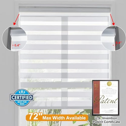 Zebra Cordless Roller Shades for Windows
