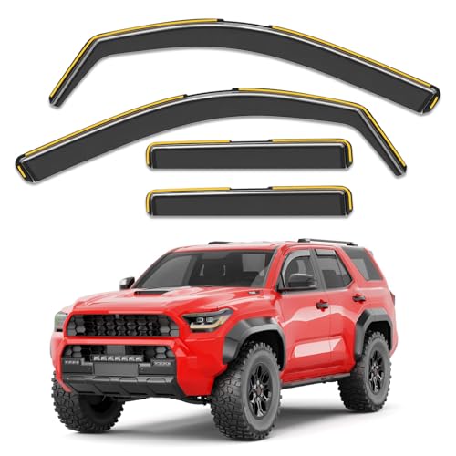 in Channel Window Visors Rain Guards for Toyota 4Runner 2025 (4 Count)