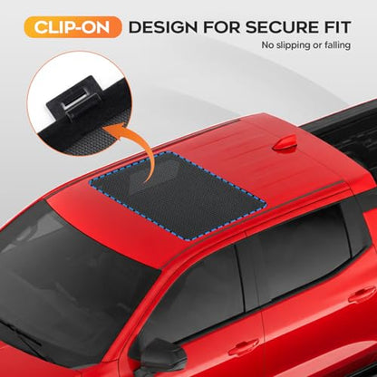 Sunroof Sun Shade for Chevrolet Silverado EV 2024 2025 2026 Breathable Mesh Car Roof Cover Quick Install UV Sun Protection Auto Foldable Moonroof Accessories