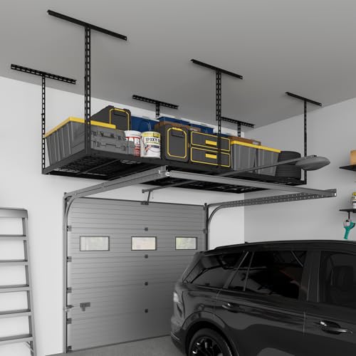 3X8FT Overhead Garage Storage Rack 750LBS Capacity