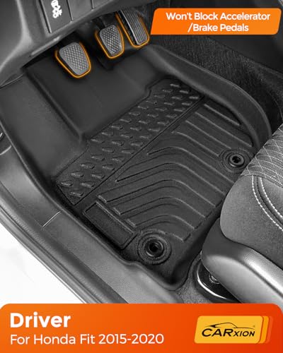 for Honda Fit Floor Mats & Cargo Trunk Liner 2015 (4 Count)