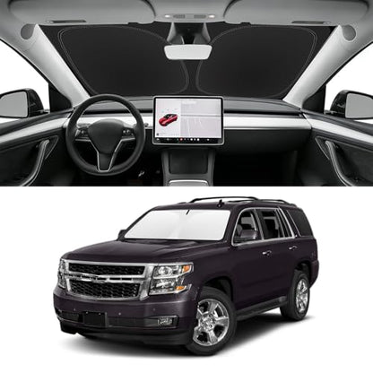 Custom Fit Windshield Sun Shade for Chevy Tahoe 2015