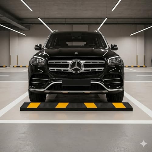 Parking Stopper for Garage Heavy Duty Rubber Parking Curb Stops 72” Garage Parking Stops 10