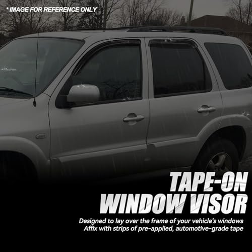Tape On Window Visors for 2001 (4 Count)