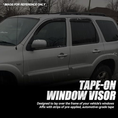 Tape On Window Visors for 2001 (4 Count)