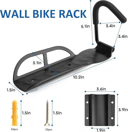 Garage Bike Rack Wall Mount (4 Pack)