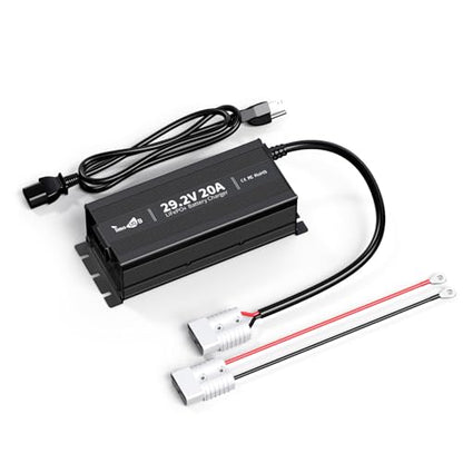 24V 20A Mini LiFePO4 Lithium Battery Charger with LED Indicators