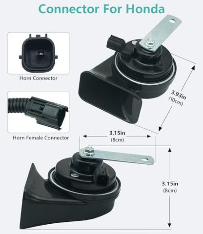 126dB Horn Kit Compatible with Honda and Acura (3 Count)