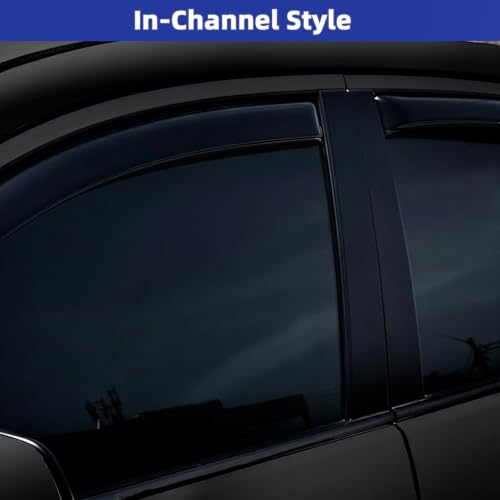 in Channel Rain Guards Fit for Volkswagen Golf MK6 Hatchback 2010 (4 Count)