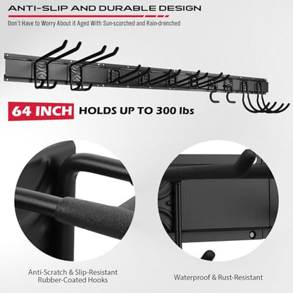 64" Heavy Duty Garage Storage Tool Organizer Wall Mount (79 Count)