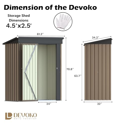 5x3 FT Outdoor Storage Shed