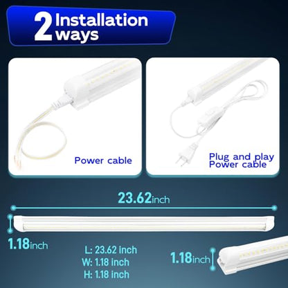 T8 LED Shop Lights 2FT (4 Count)