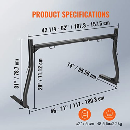 Extendable Steel Truck Ladder Rack