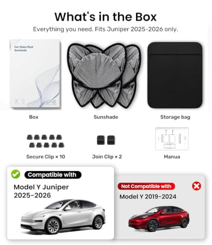 Tesla Model Y Juniper Sunshade Roof for 2025