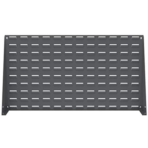 98636 Heavy Duty Steel Louvered Panel Standing Work Bench Storage Rack Garage Organizer for Mounting AkroBin Storage Bins